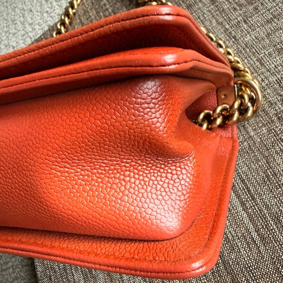 Rare Cognac Medium Chanel Boy Bag - Picture 6 of 14